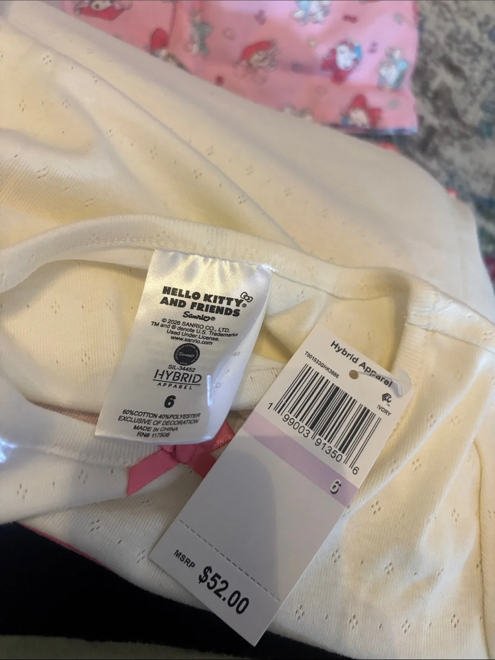 Hello kitty size 6 NWT Outfit